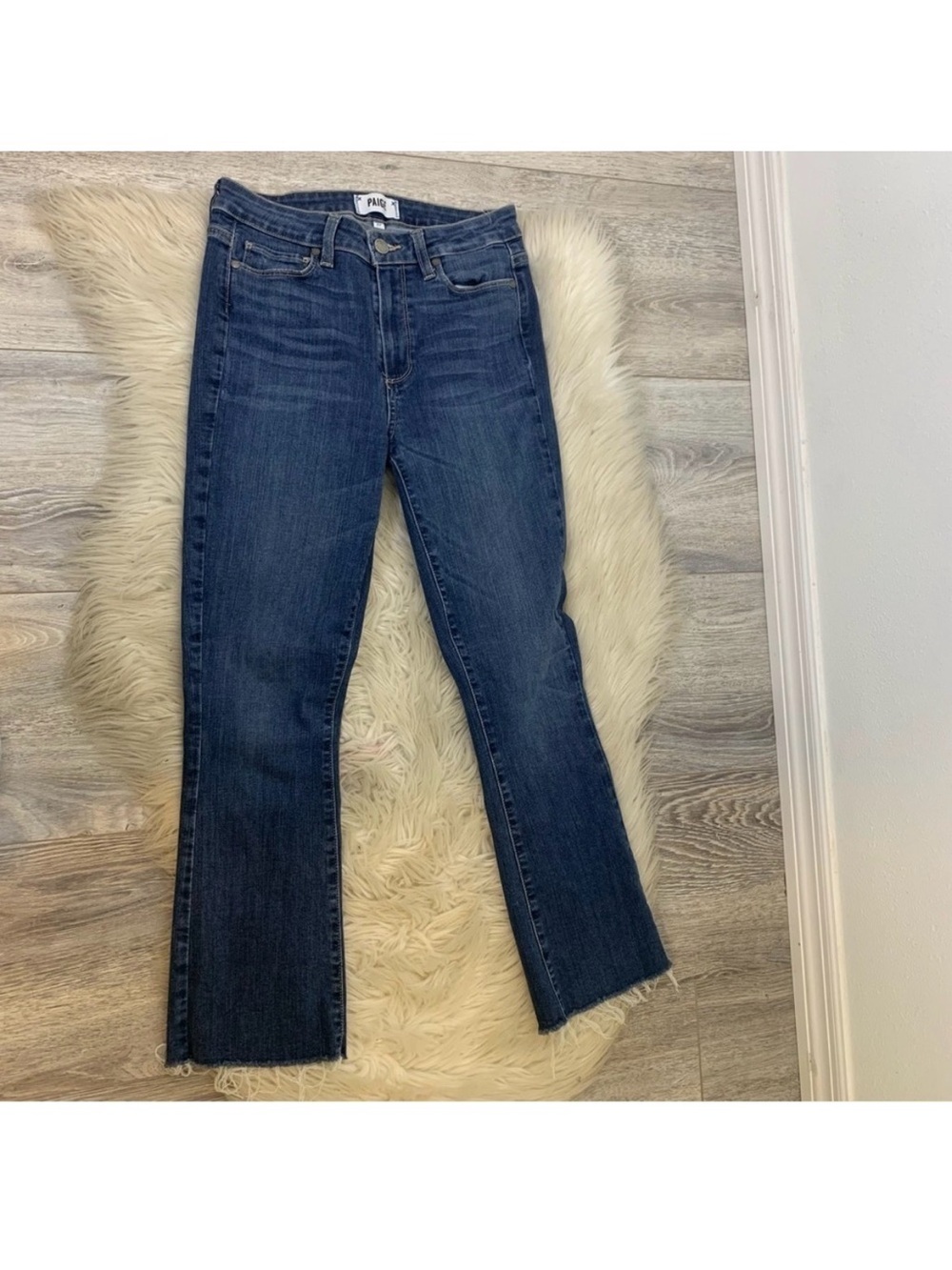 PAIGE Rory High-Rise Crop Flare Jeans